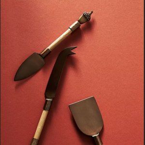 Anthropologie Autumn Harvest Cheese Knives, Set of 3 NEW